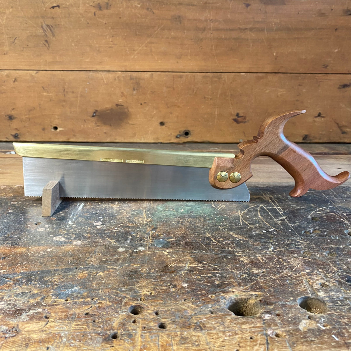 VHS12 HERITAGE SAWS Custom 10” CARLTON model 14ppi DOVETAIL SAW with SUNSET MYRTLE Handle