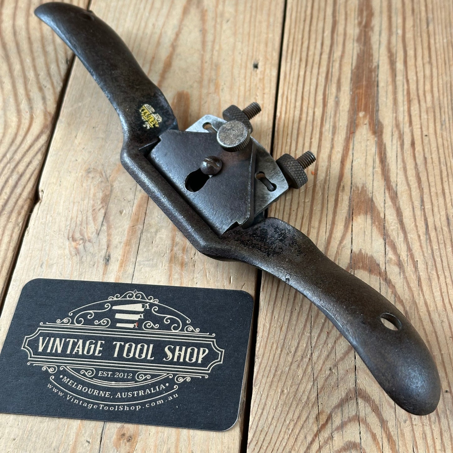 N1812 Vintage STANLEY England No.151 adjustable flat base SPOKESHAVE spoke shave