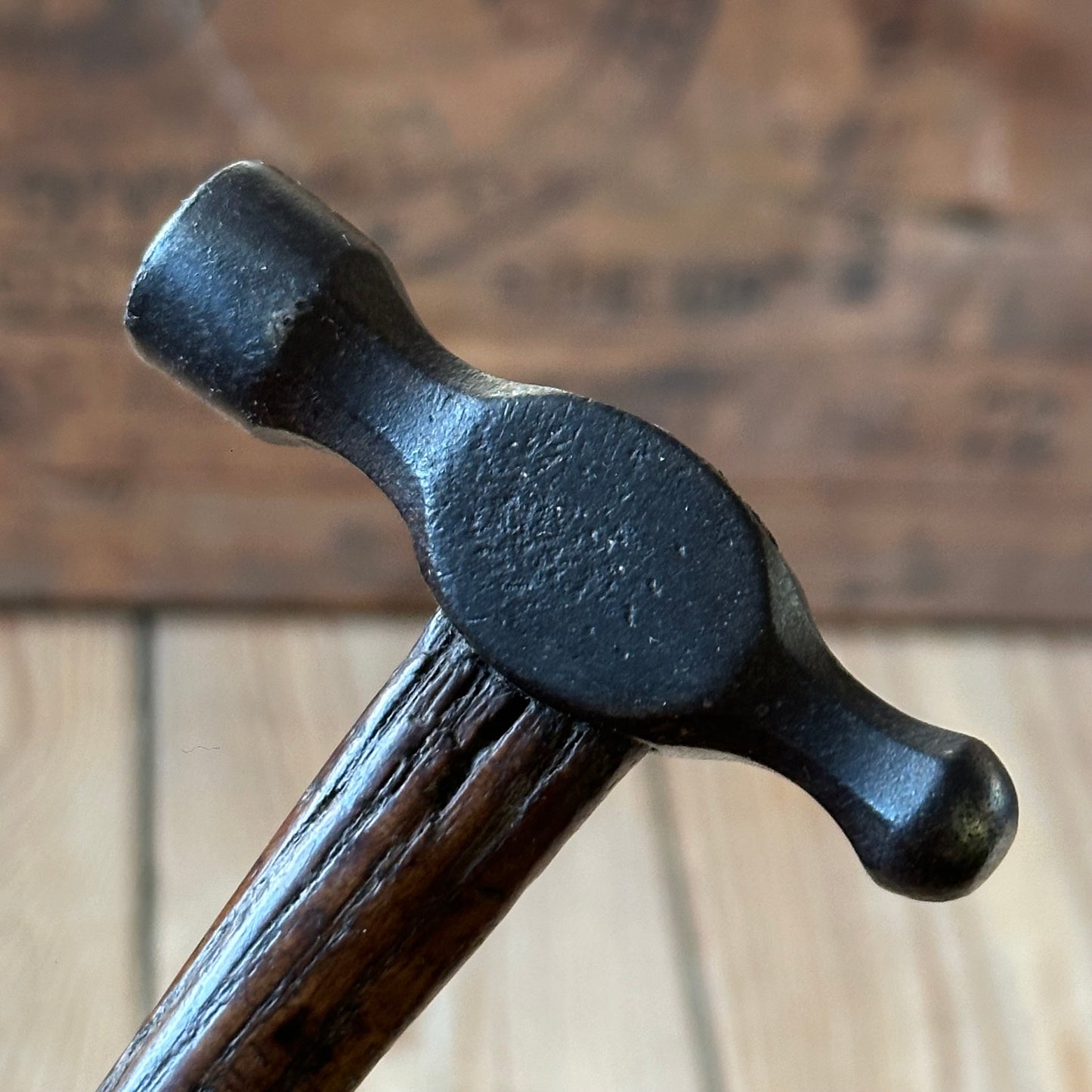 D1767 OLD! Vintage small jewellers metalworking BALL PEEN Hammer