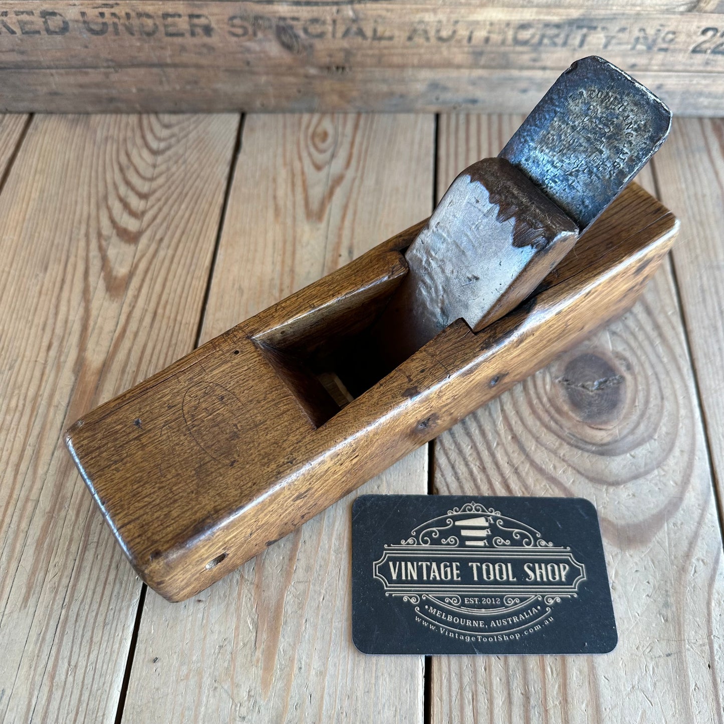 Y1061 Antique FRENCH Live Oak COOPERS Hollowing PLANE