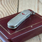 K51 Vintage engraved Victorinox SWISS 925 Barleycorn Pattern STERLING SILVER Tool SWISS ARMY KNIFE