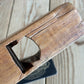 Y1502 OLD! Antique FRENCH smoothing PLANE with cool BALLOON shaped escapement