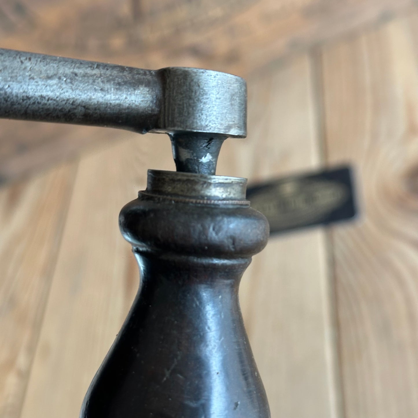 T9019 Antique FRENCH Early Style BRACE Ornate Handle Drill