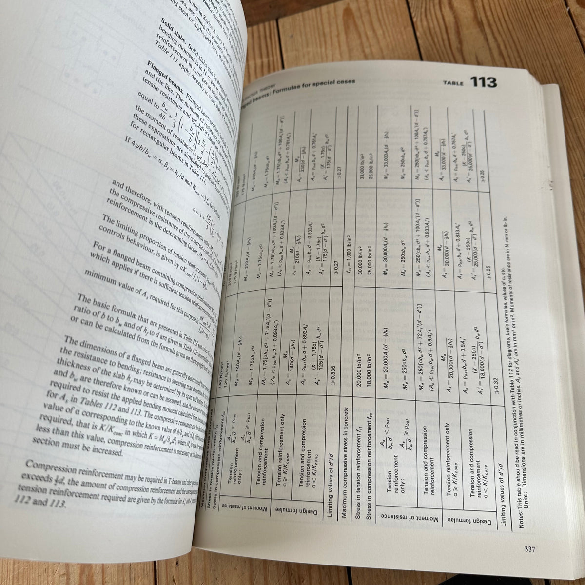 XBN81 Vintage 1981 BOOK Reinforced CONCRETE DESIGNER'S Handbook by C.E.Reynolds & J.C.Steedman