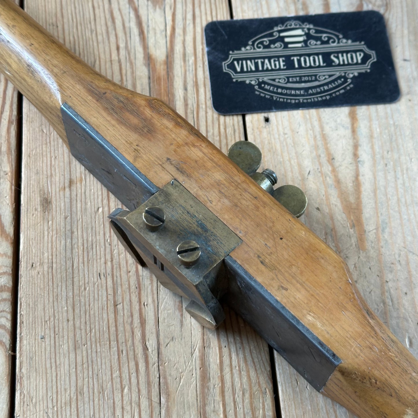 N1716 Vintage wooden ELM COACHMANS ROUTER Coopers Grooving tool spoke shave