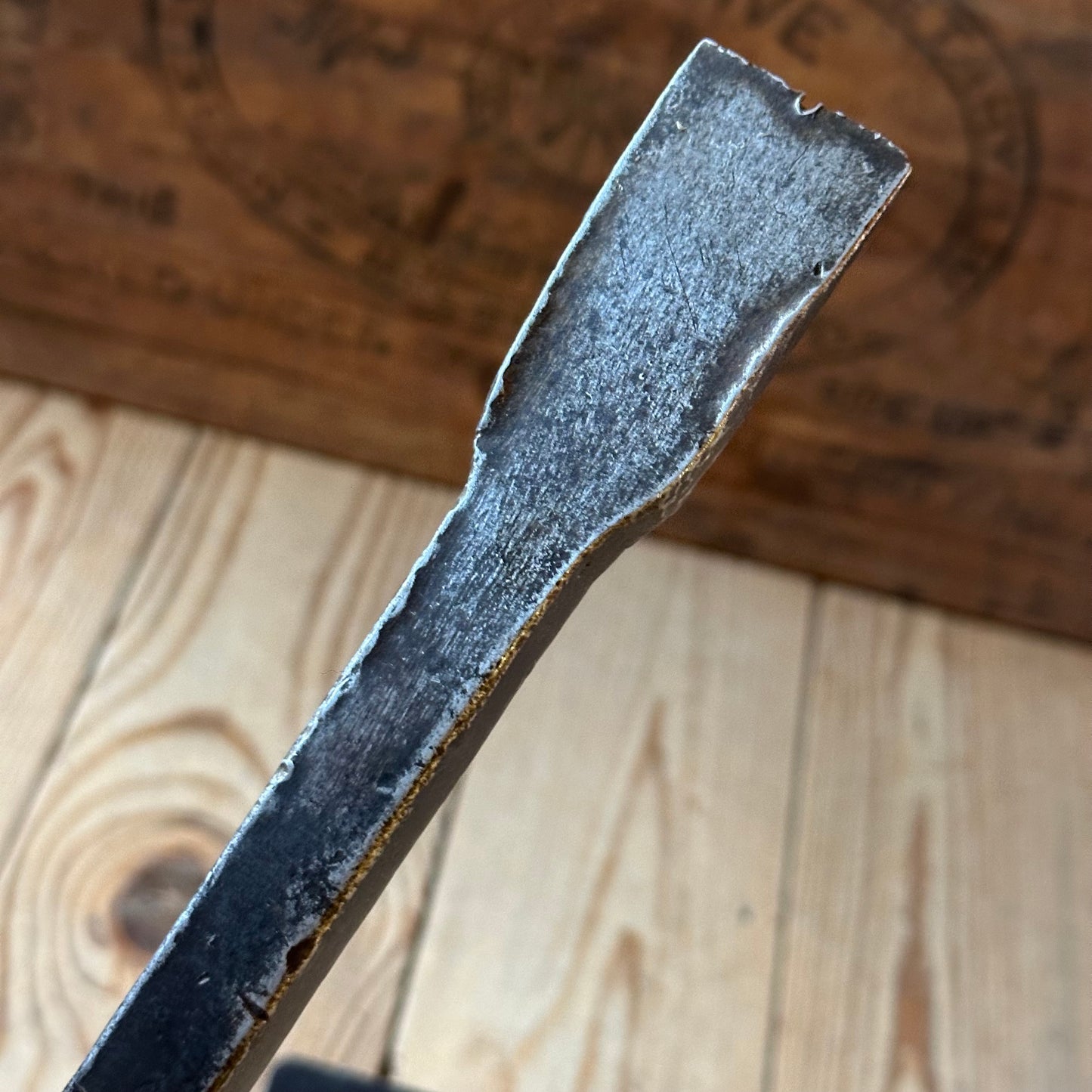 D1891 ANCIENT! Large antique 30mm EUROPEAN Carving CHISEL
