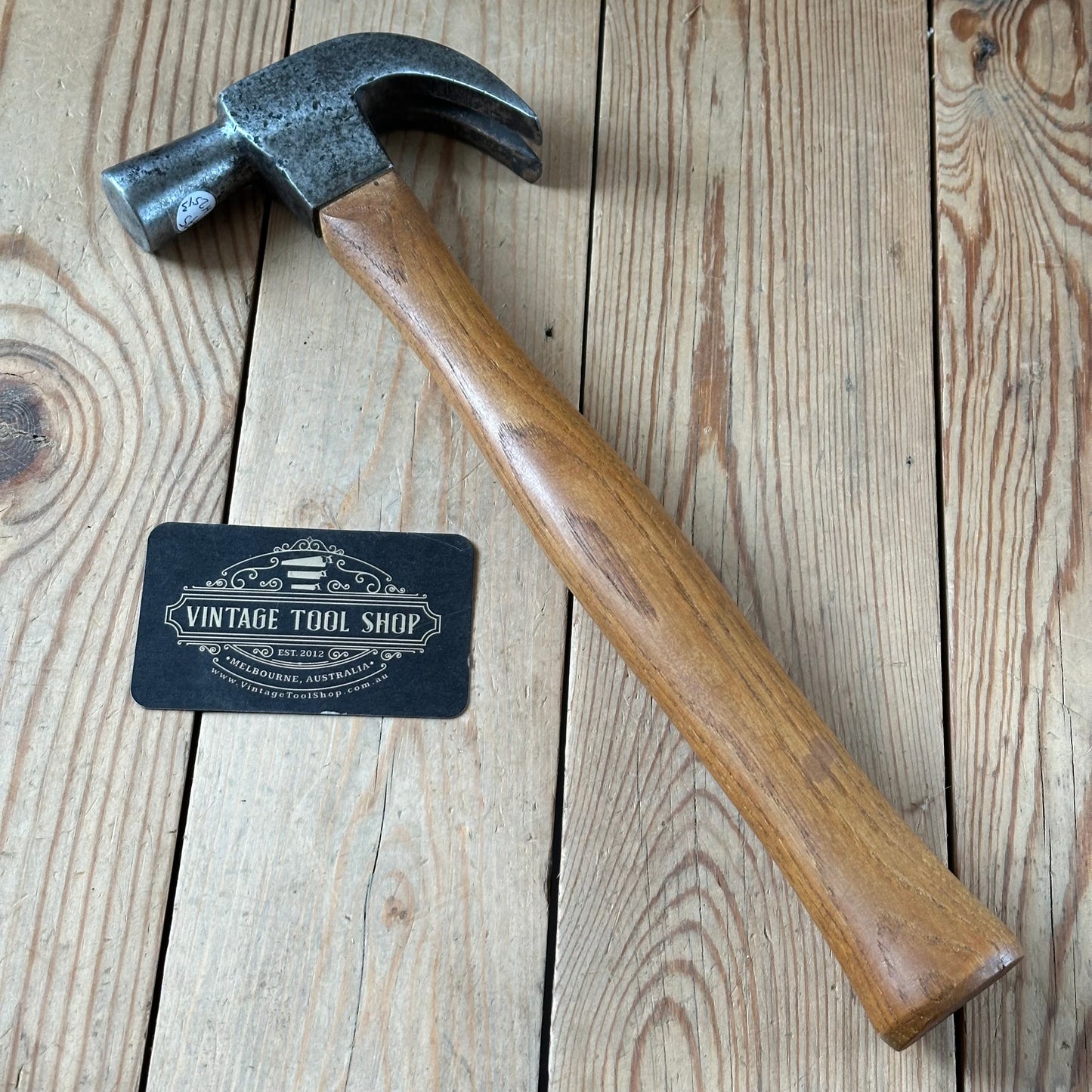 H2513 Vintage Henry CHENEY USA nail holder carpenters HAMMER