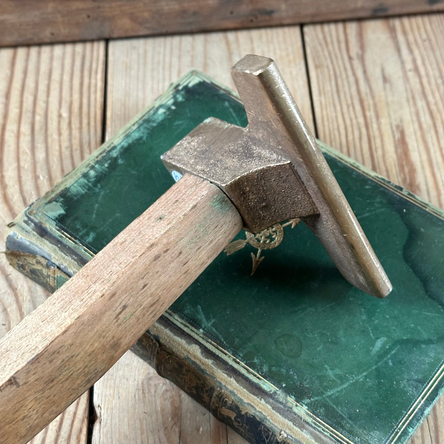 N1796 Vintage BRONZE VENEER HAMMER