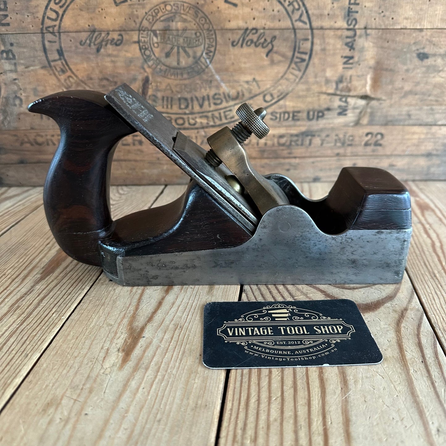 N1154 Antique SPIERS AYR Rosewood INFILL SMOOTHING plane