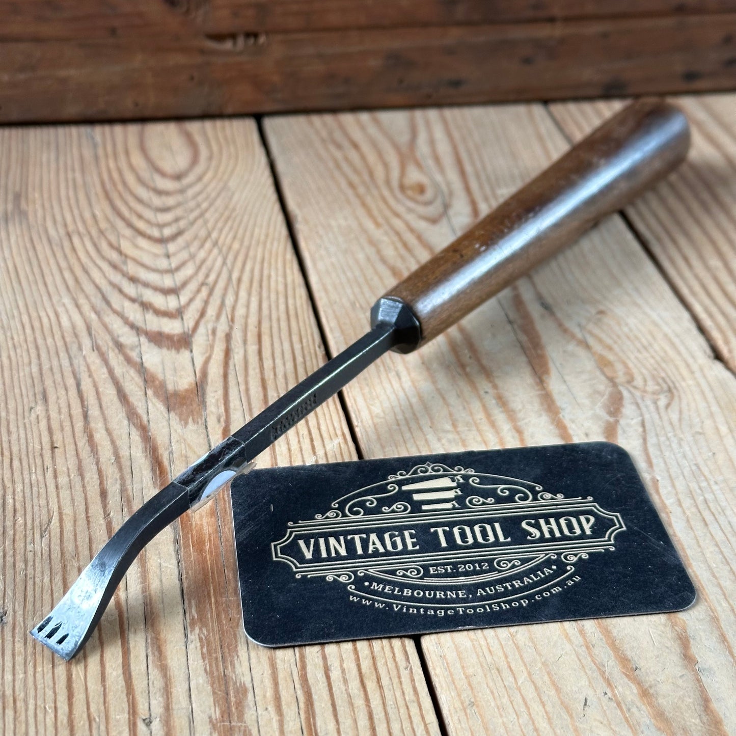 H2035 Vintage JAMES HOWARTH England 11mm Bent Fishtail Carving CHISEL