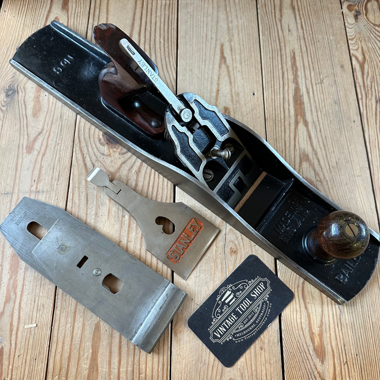 H2486 TIDY! Vintage STANLEY England No.6 jack PLANE IOB