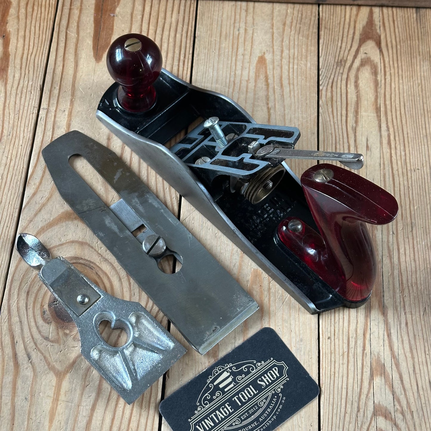 H2419 Vintage COLLECTOR GRADE! TURNER Australia No.4 smoothing PLANE IOB