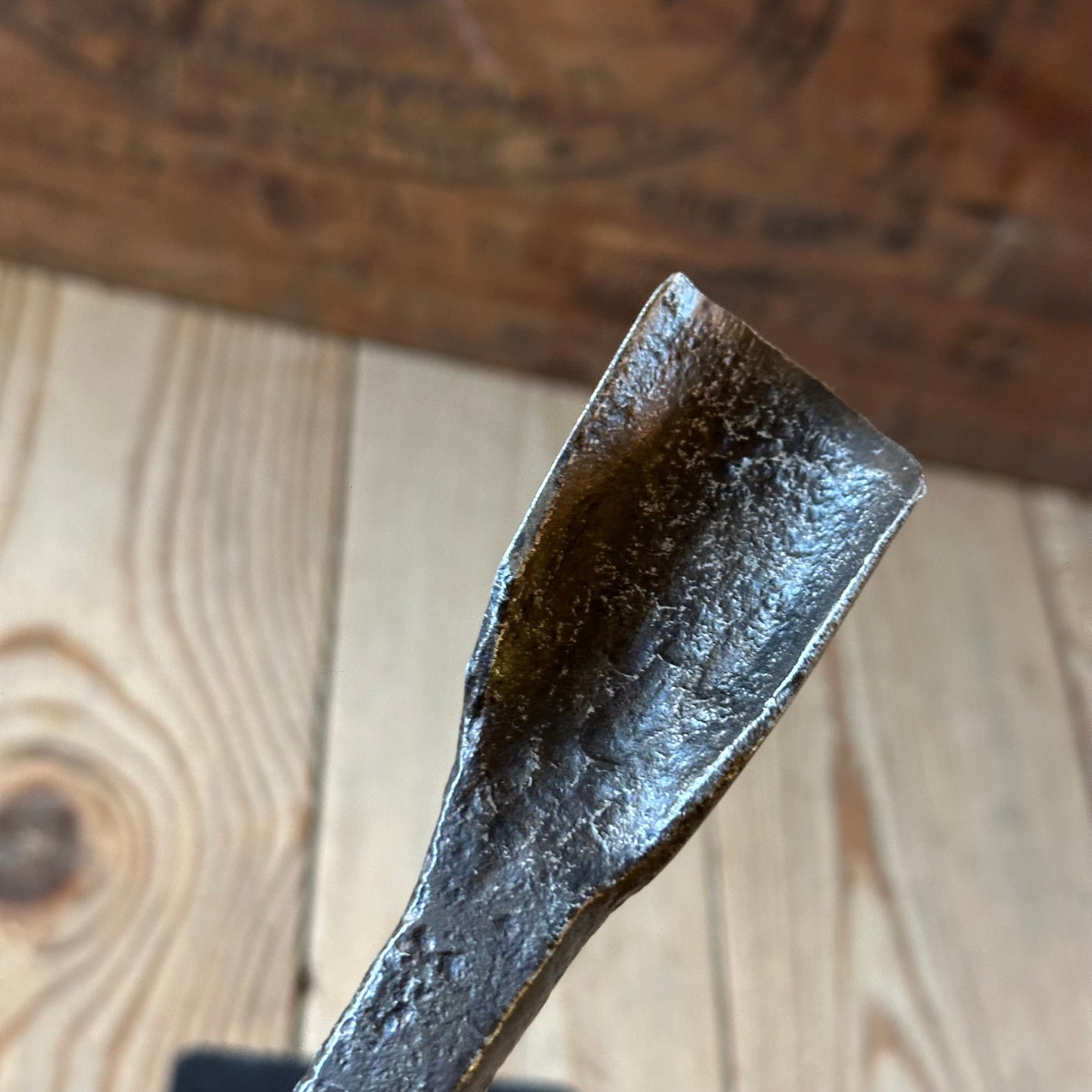 D1896 ANCIENT! Large Antique EUROPEAN GOUGE Carving CHISEL