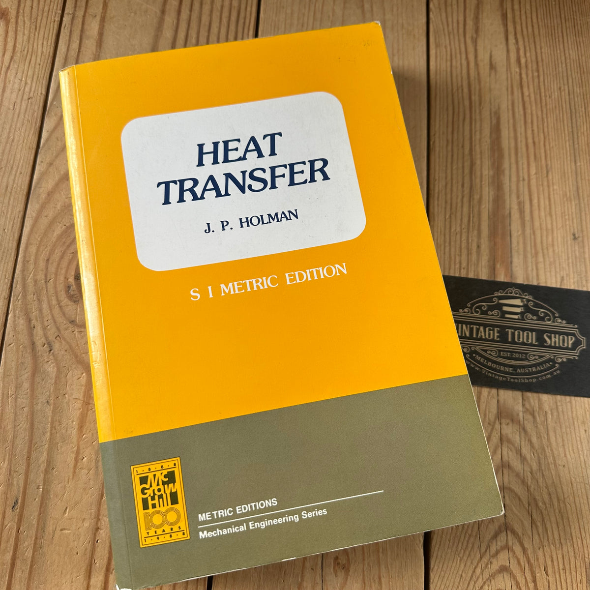 XBN212 Vintage BOOK HEAT TRANSFER by J.P.Holman SI edition