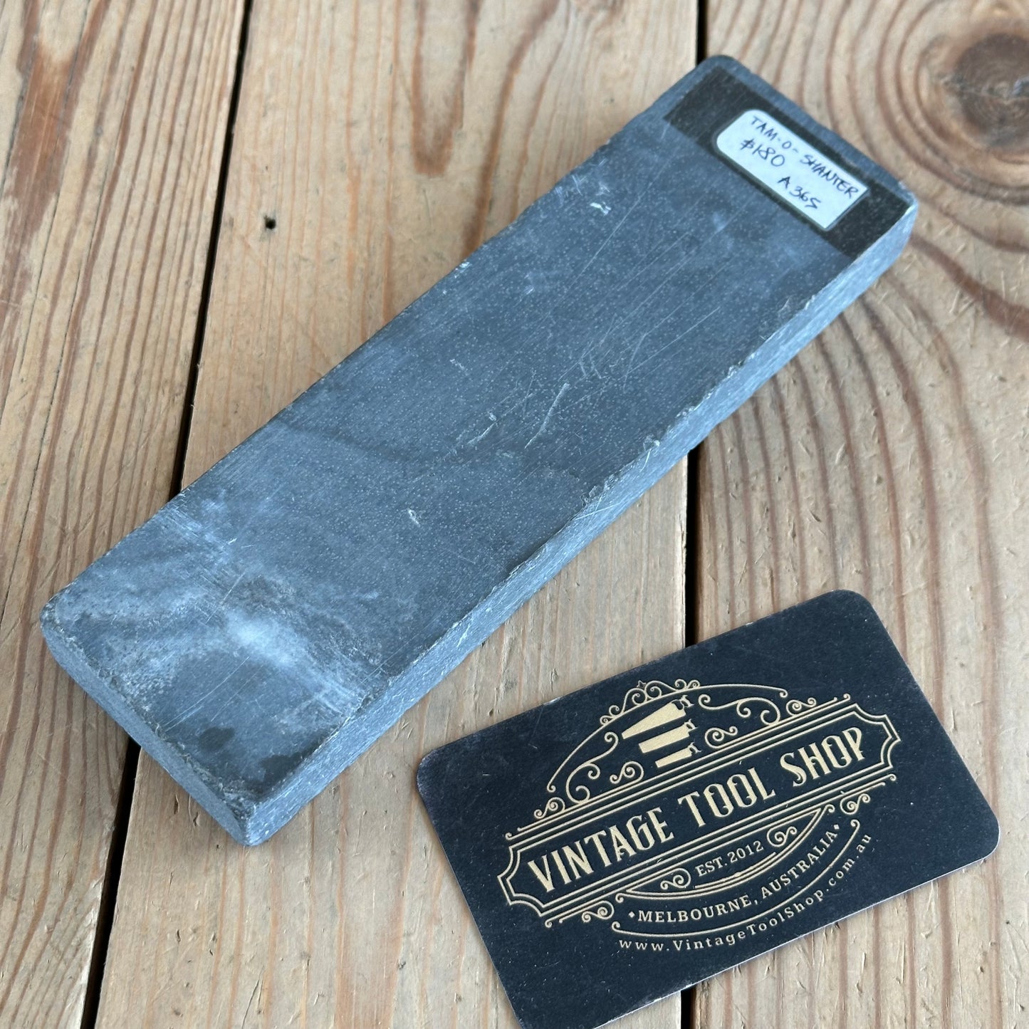 A365 Vintage Large SCOTTISH TAM-O-SHANTER water stone natural sharpening stone