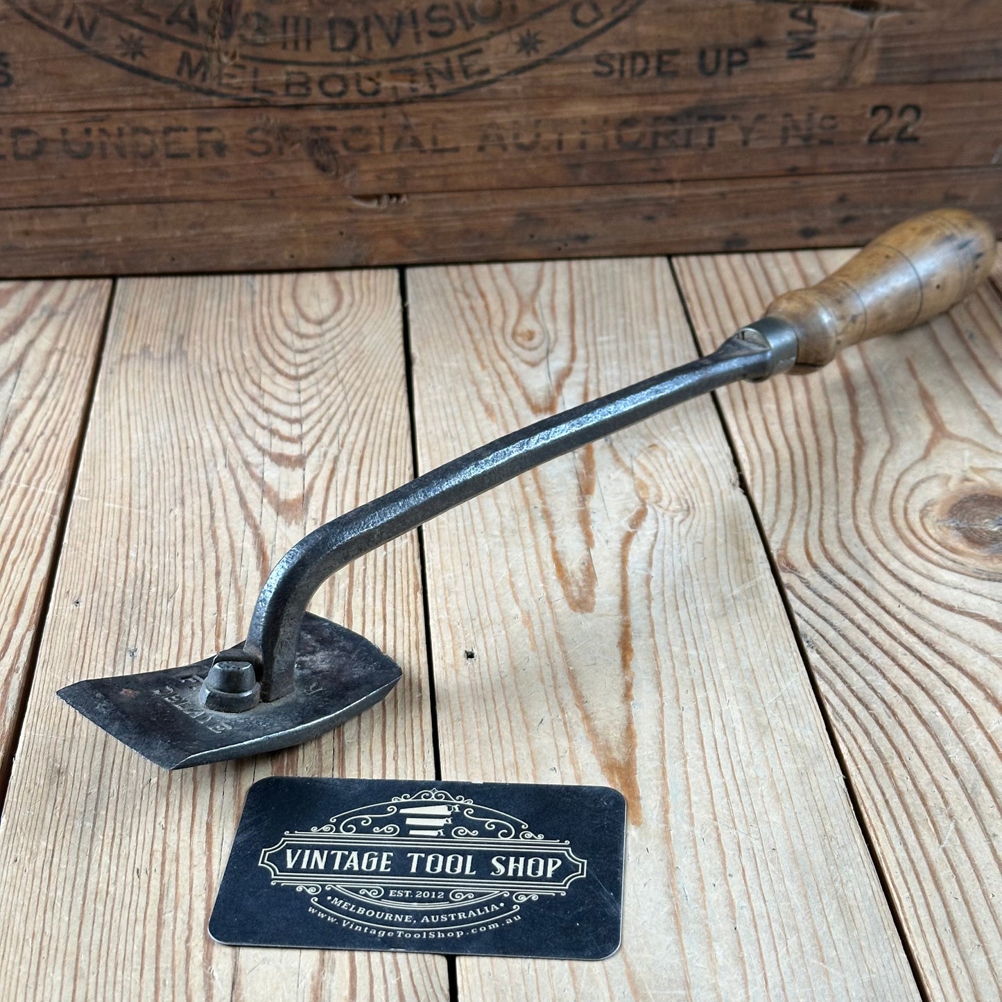 SOLD. Y1729 Antique FRENCH Coopers CURVED barrel SCRAPER chair makers tool