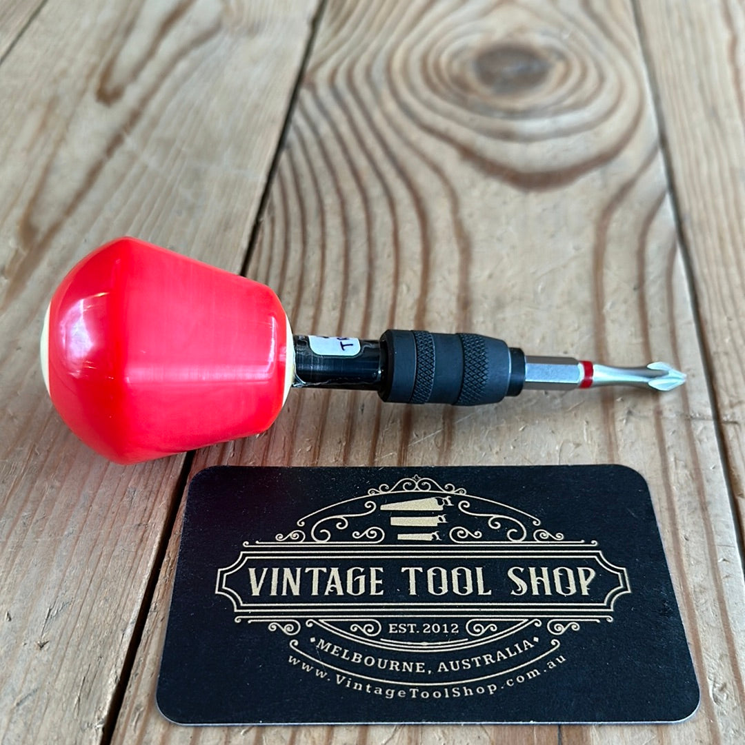 Reporpose Red Part TR154 Repurposed Red No.3 POOL BALL HEX TIP DRIVER by Tony Ralph ...