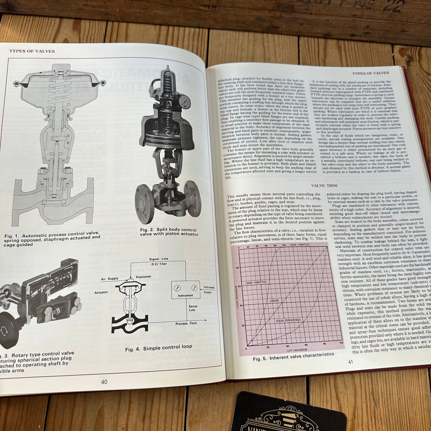 XBN167 Vintage 1980 BOOK VALVE USERS MANUAL a technical reference book on industrial valves for the control of fluids