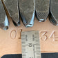 SOLD Y44 Vintage set of 9 Hand Cut FRENCH NUMBER PUNCHES Metal Marking Stamps jewellery leather tools