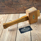 H2583 NICE WEIGHT! Vintage CROWN England CARVERS woodwork MALLET