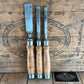 N463 Vintage set of 3 x TITAN Australia No:101 Registered Firmer CHISELS