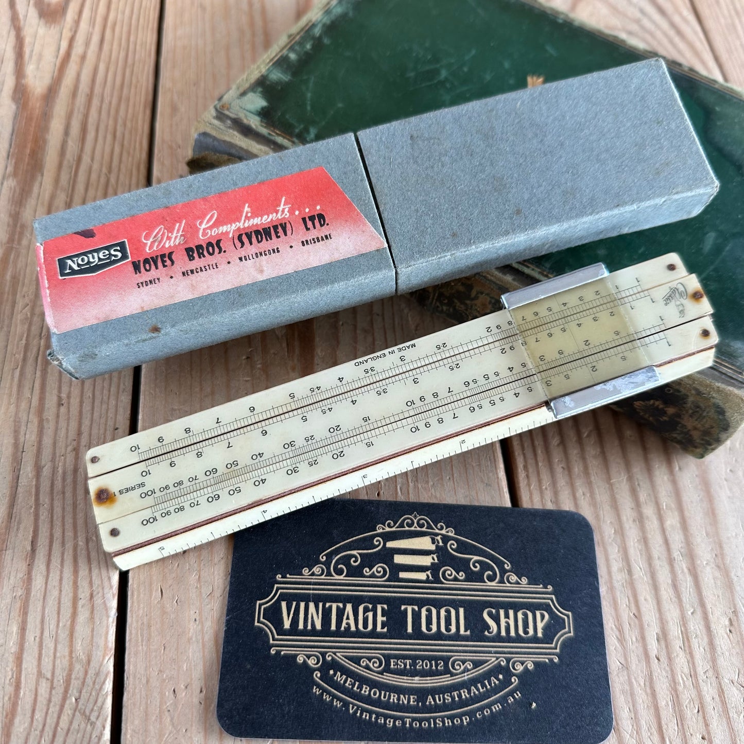 H1658 Vintage FERRANTI Radio SLIDE RULER