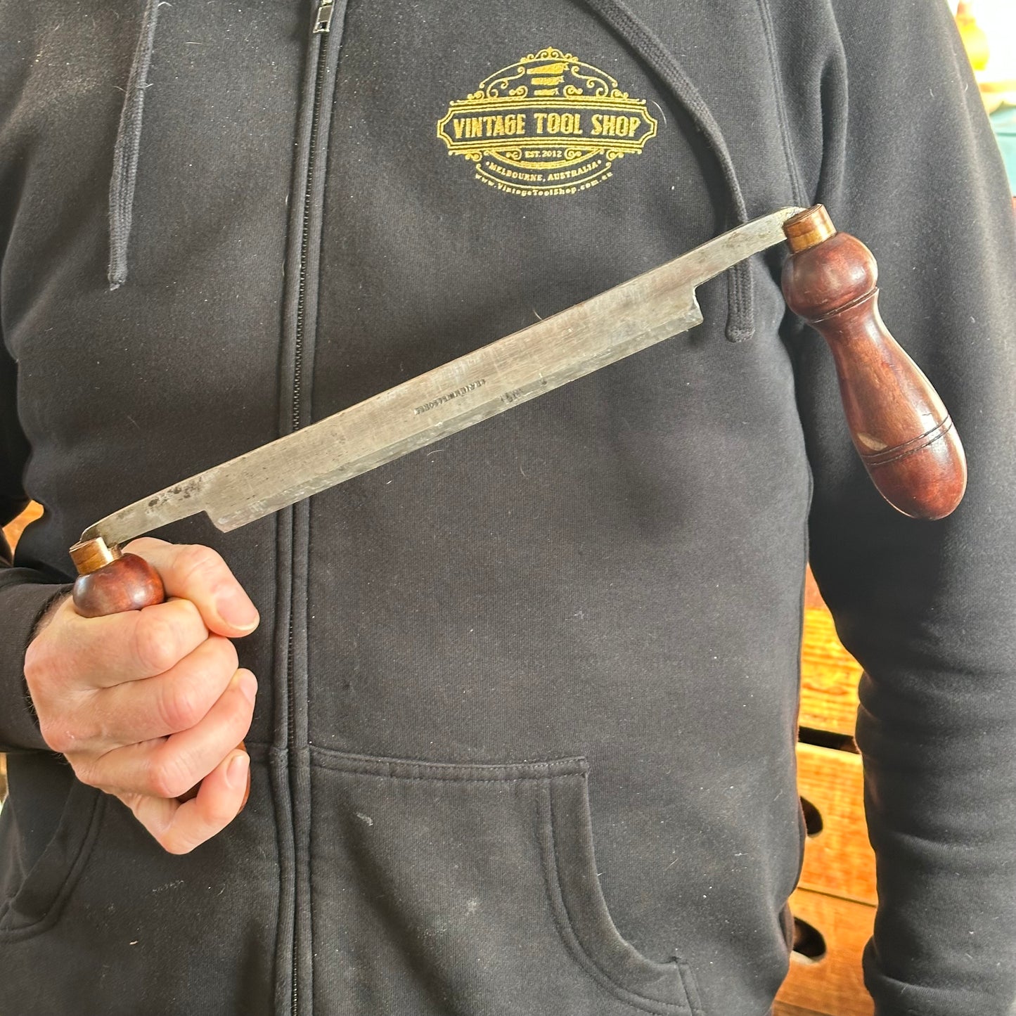 N1791 Vintage R.TIMMINS & SONS 8” DRAWKNIFE draw knife