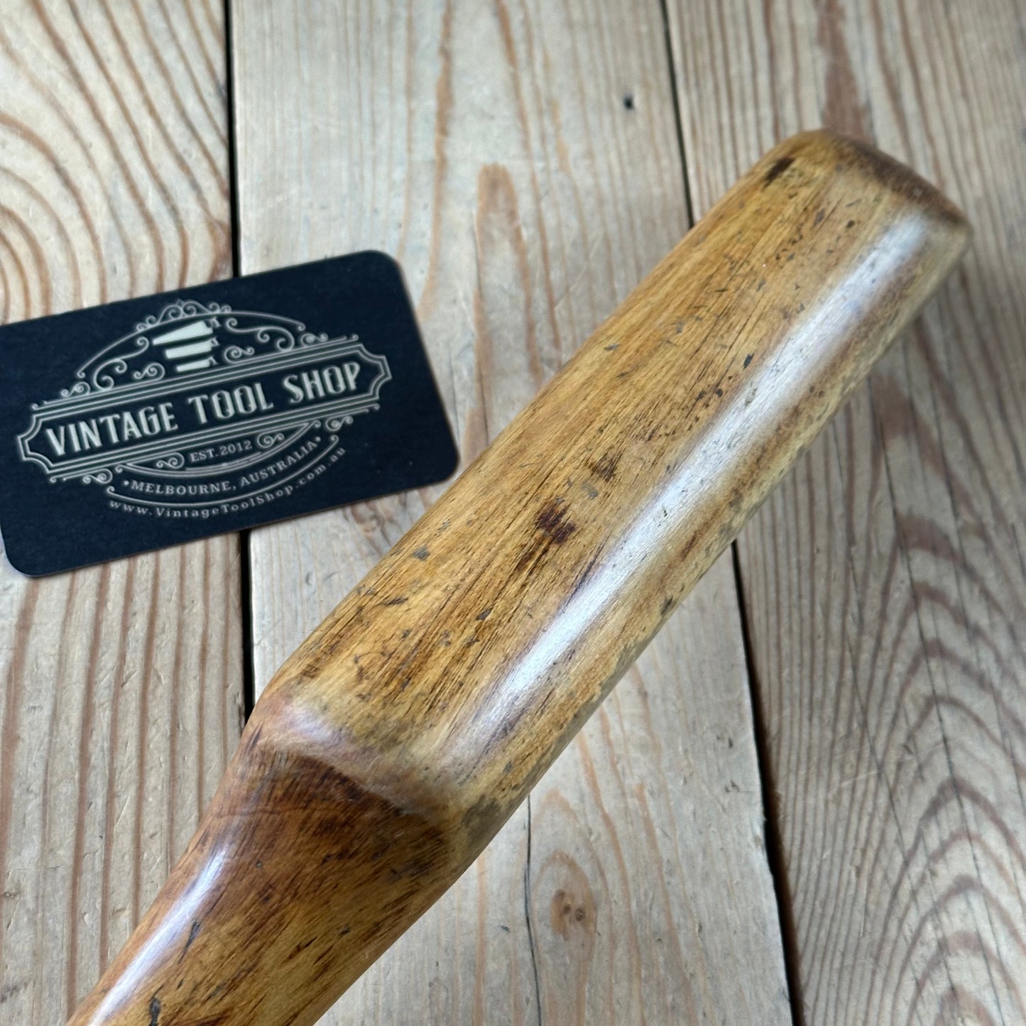 H2453 Vintage BOXWOOD Lead DRESSING STICK plumbers mallet by MONUMENT London