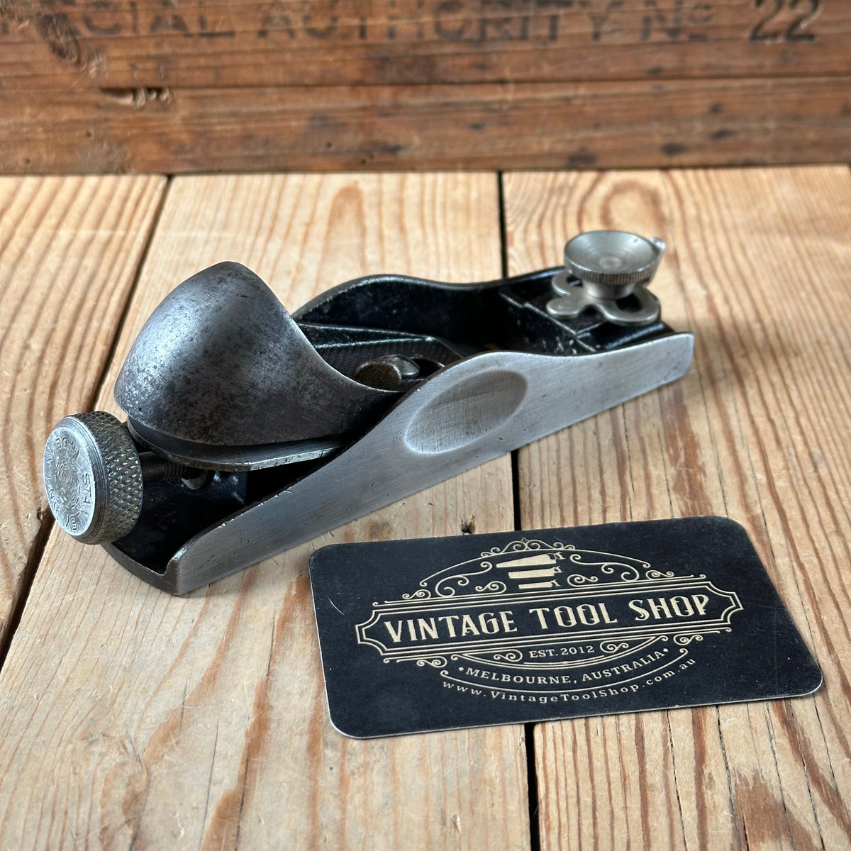 H2581 HANDY! Vintage STANLEY England No.60 1/2 Low Angle BLOCK PLANE