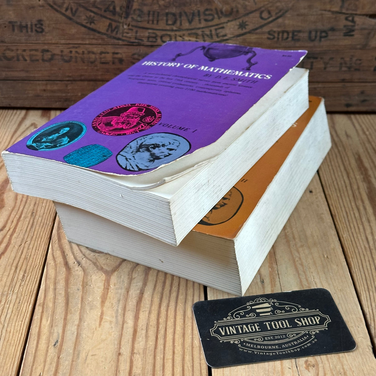 N1996 FASCINATING! Vintage BOOK HISTORY of MATHEMATICS by D.E.Smith in two volumes