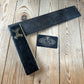 H2512 Vintage large fancy EBONY & brass 14” SQUARE