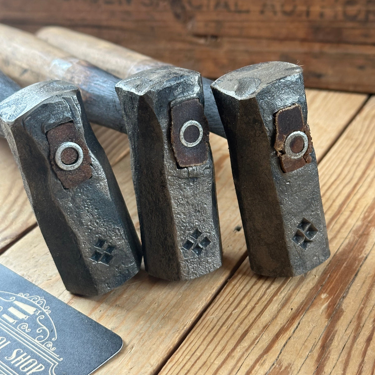 JMB Blacksmith made LARGE HAND FORGED 1045 steel DOG HEAD HAMMERS. Made by Jacob Marcus BONESAW