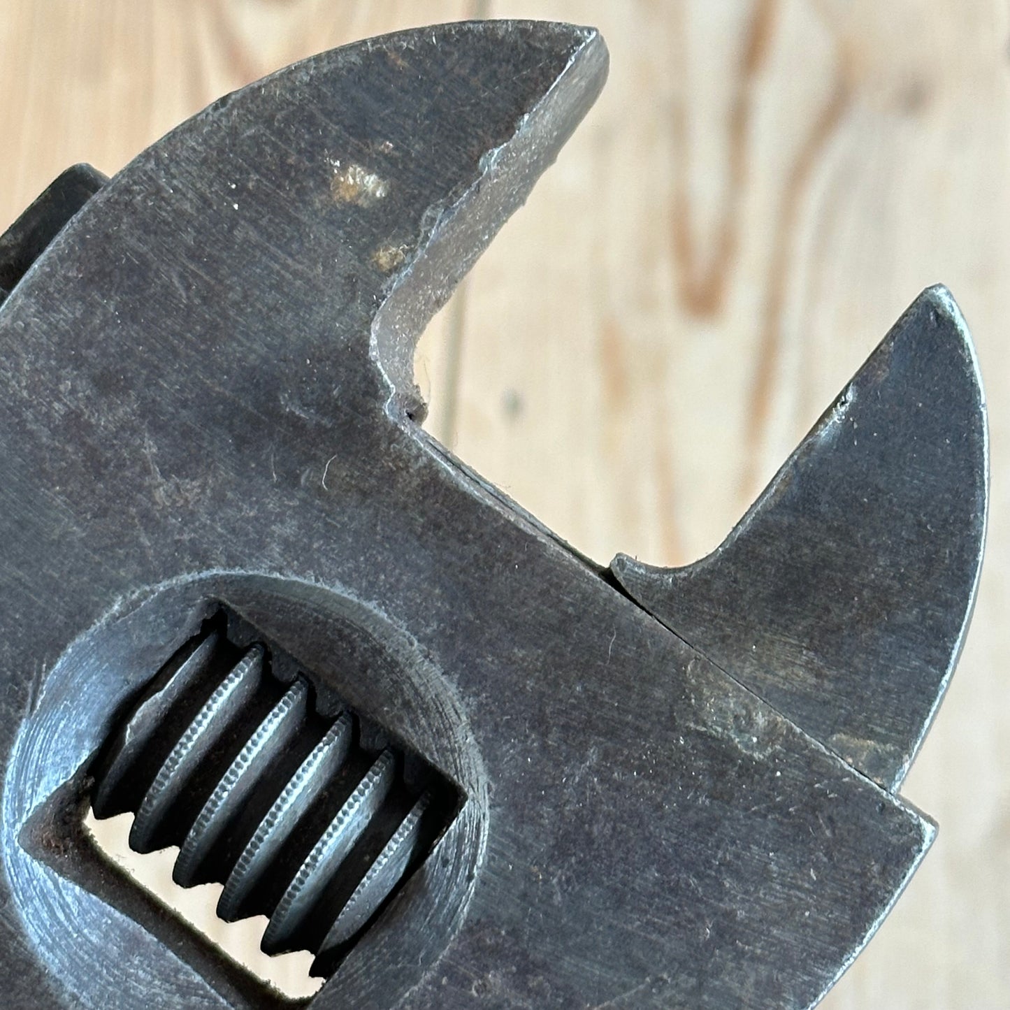 N1446 LARGE! 14” Vintage Adjustable “S” WRENCH