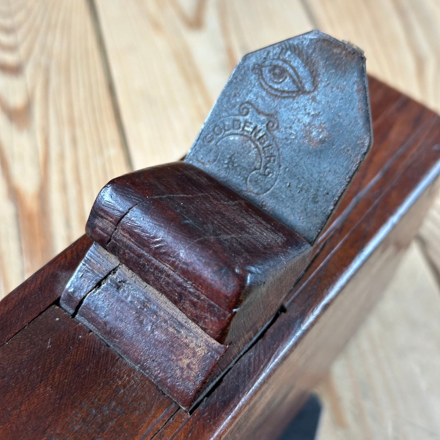 Y117 UNIQUE! Antique FRENCH Wooden MOULDING PLANE
