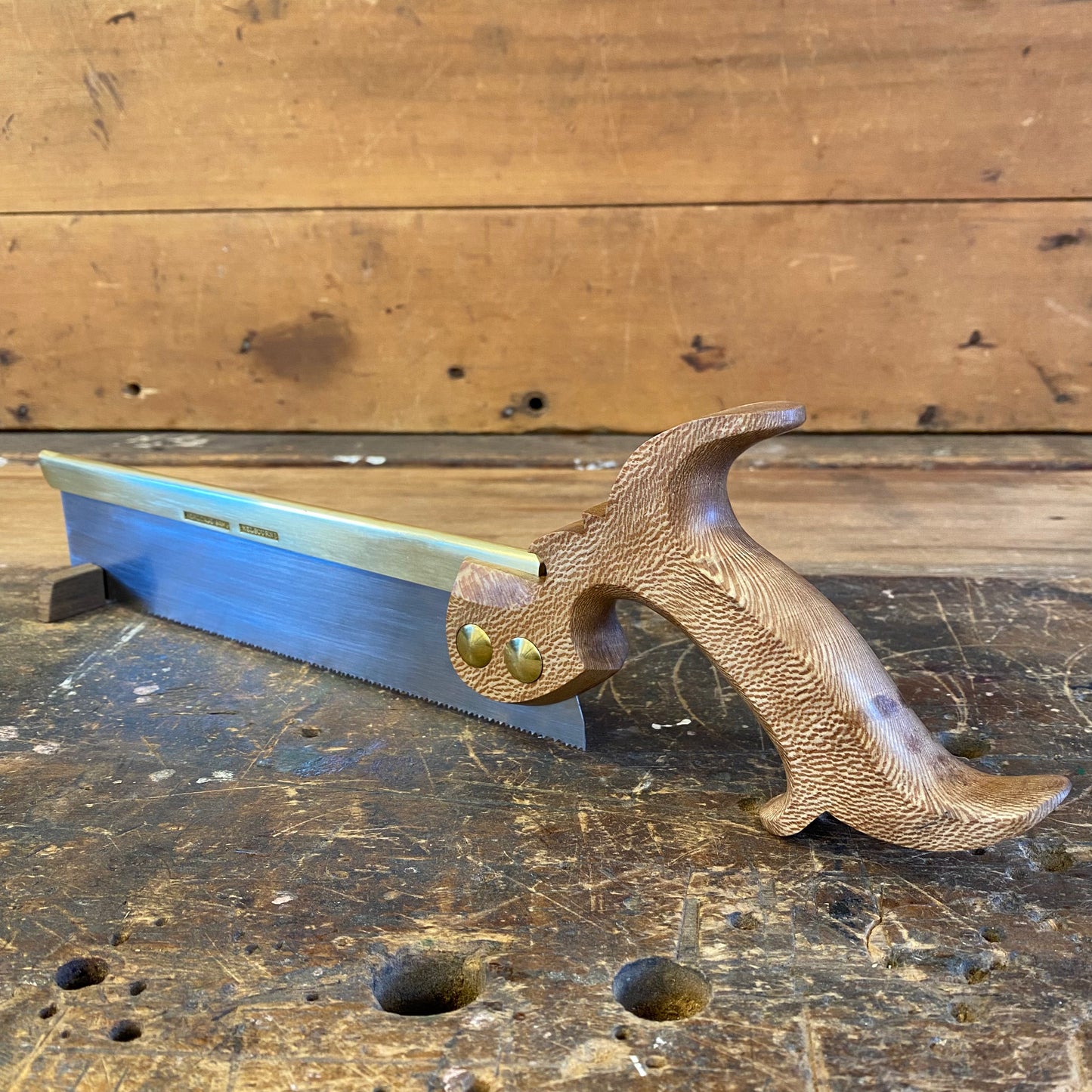 VHS14 HERITAGE SAWS Custom 10” CARLTON model 14ppi DOVETAIL SAW with LONDON PLANE Handle
