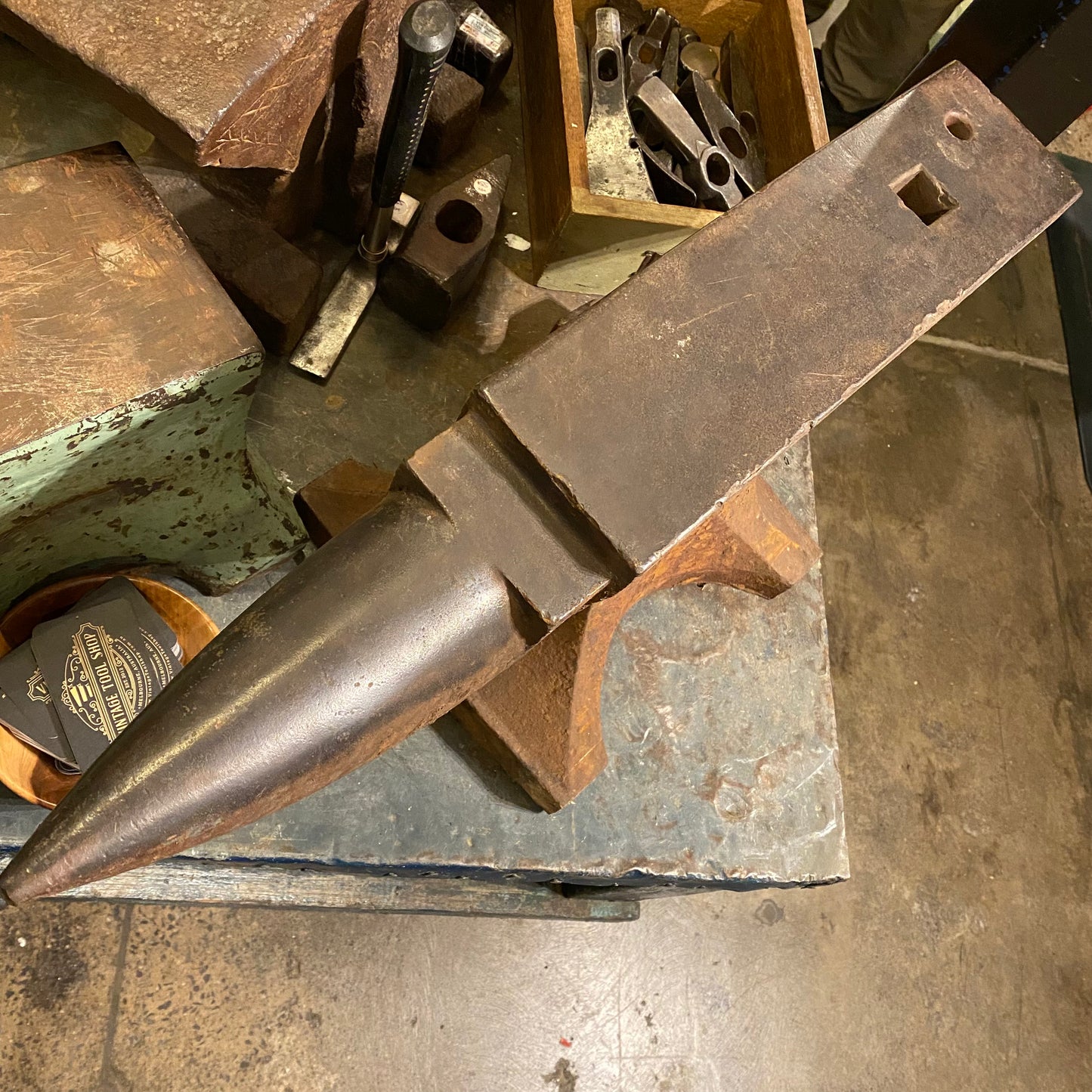 H2428 Vintage 1924 SODERFORS 222lb 100kg Sweden ANVIL Blacksmiths tool PICK UP ONLY- NO FREIGHT