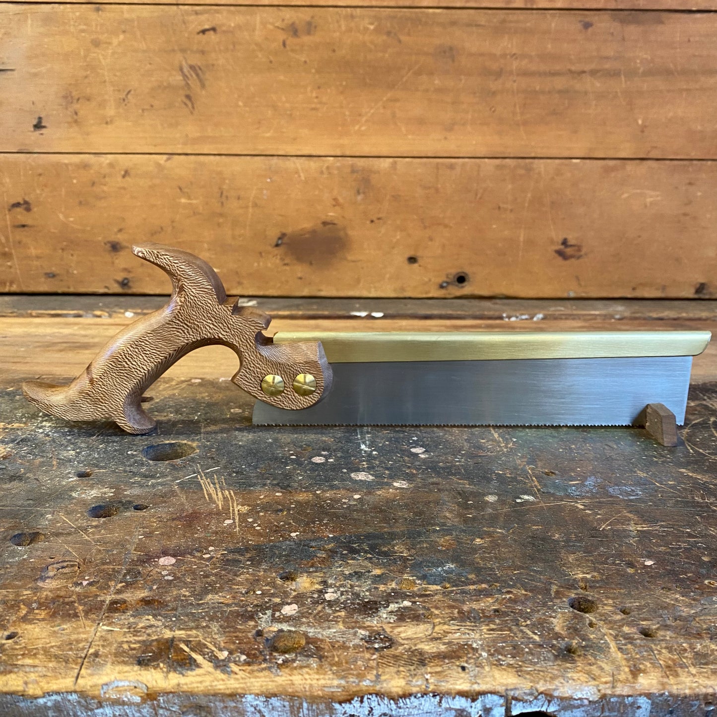 VHS14 HERITAGE SAWS Custom 10” CARLTON model 14ppi DOVETAIL SAW with LONDON PLANE Handle