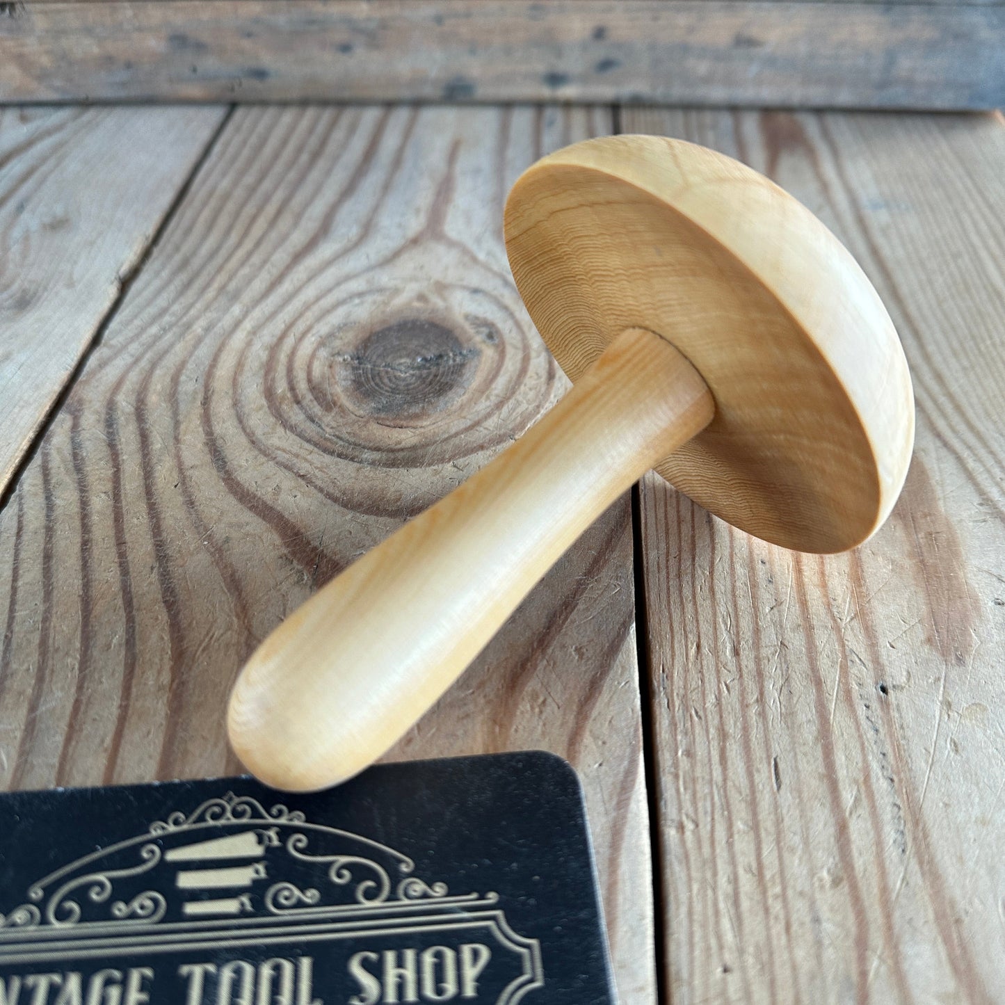 TS6 AUSTRALIAN MADE NEW! Tasmanian Huon Pine  DARNING MUSHROOM mending tool