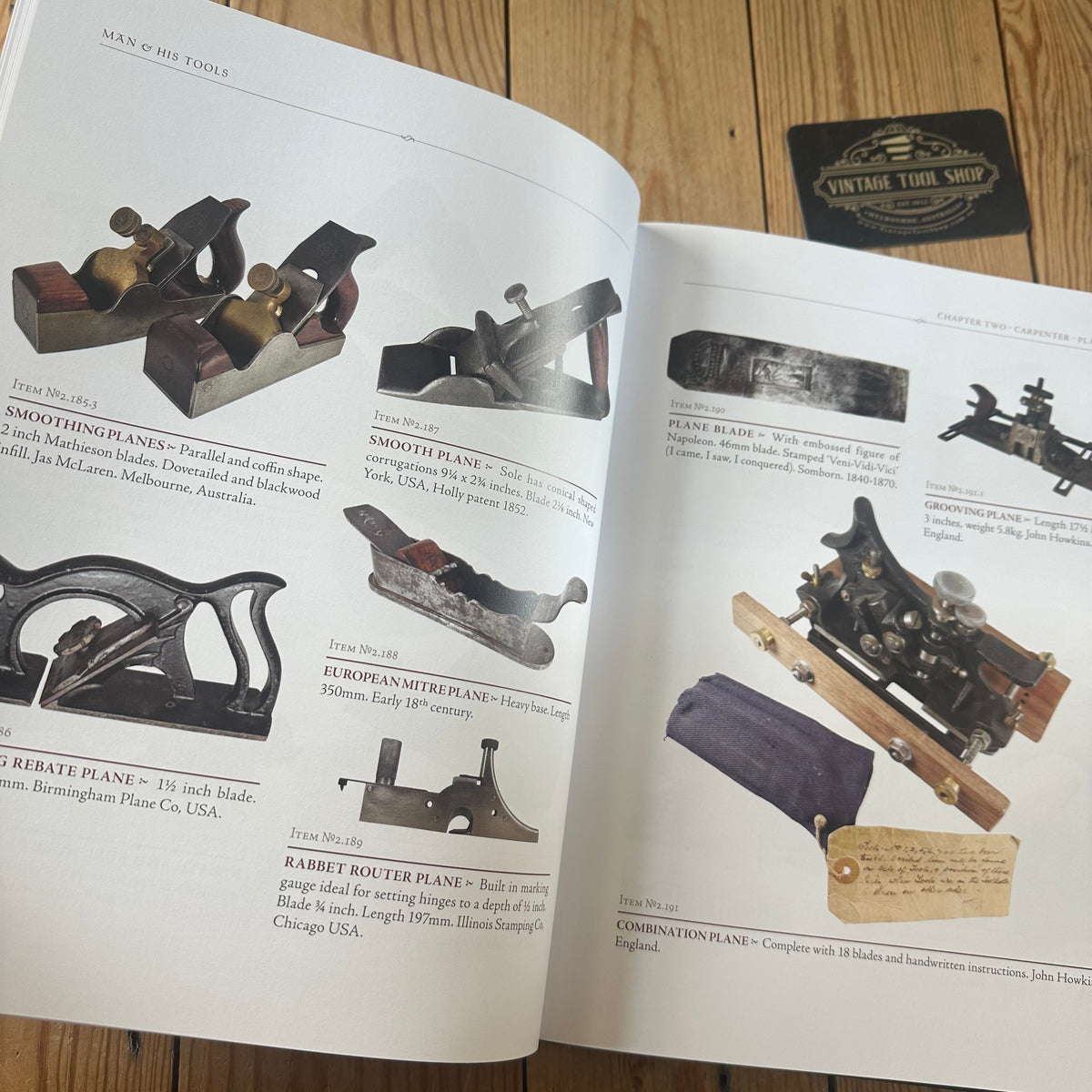 C7 NEW & INCREDIBLE! Signed MAN AND HIS TOOLS 2026 a tool collectors BOOK by Gil Rogers