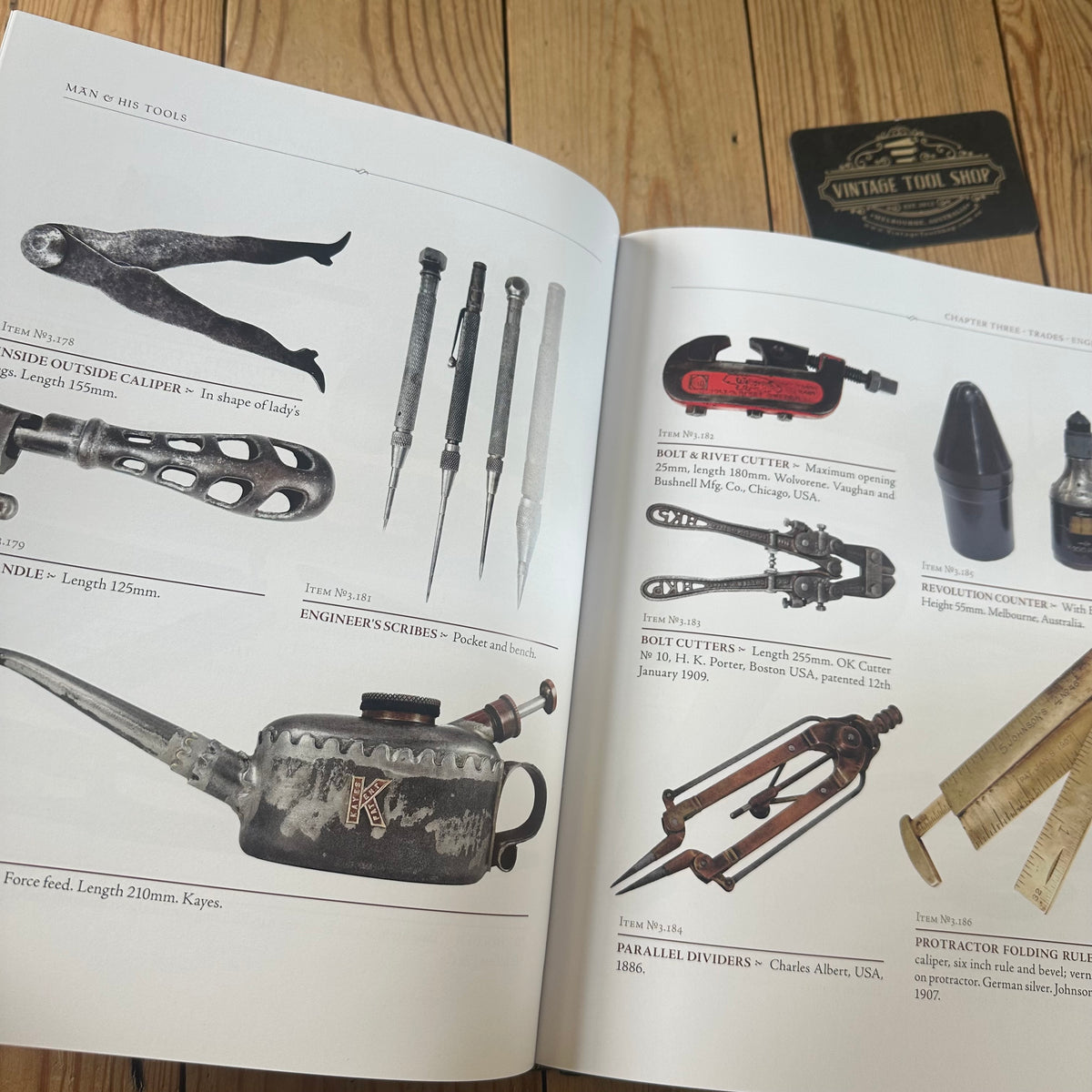 C7 NEW & INCREDIBLE! Signed MAN AND HIS TOOLS 2026 a tool collectors BOOK by Gil Rogers