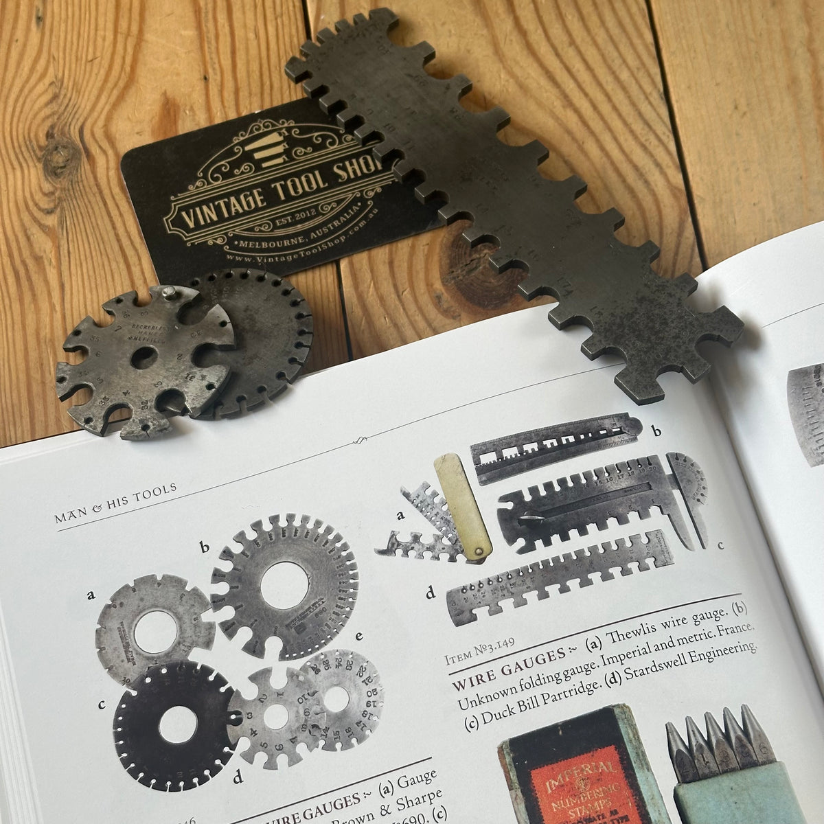 C7 NEW & INCREDIBLE! Signed MAN AND HIS TOOLS 2026 a tool collectors BOOK by Gil Rogers
