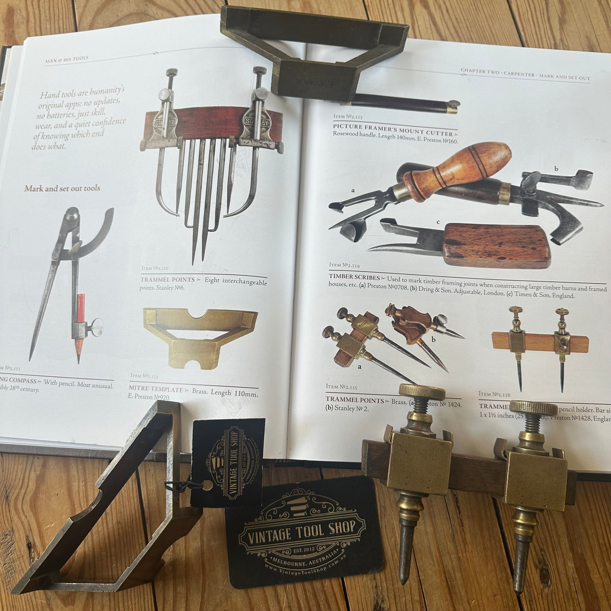 C7 NEW & INCREDIBLE! Signed MAN AND HIS TOOLS 2026 a tool collectors BOOK by Gil Rogers