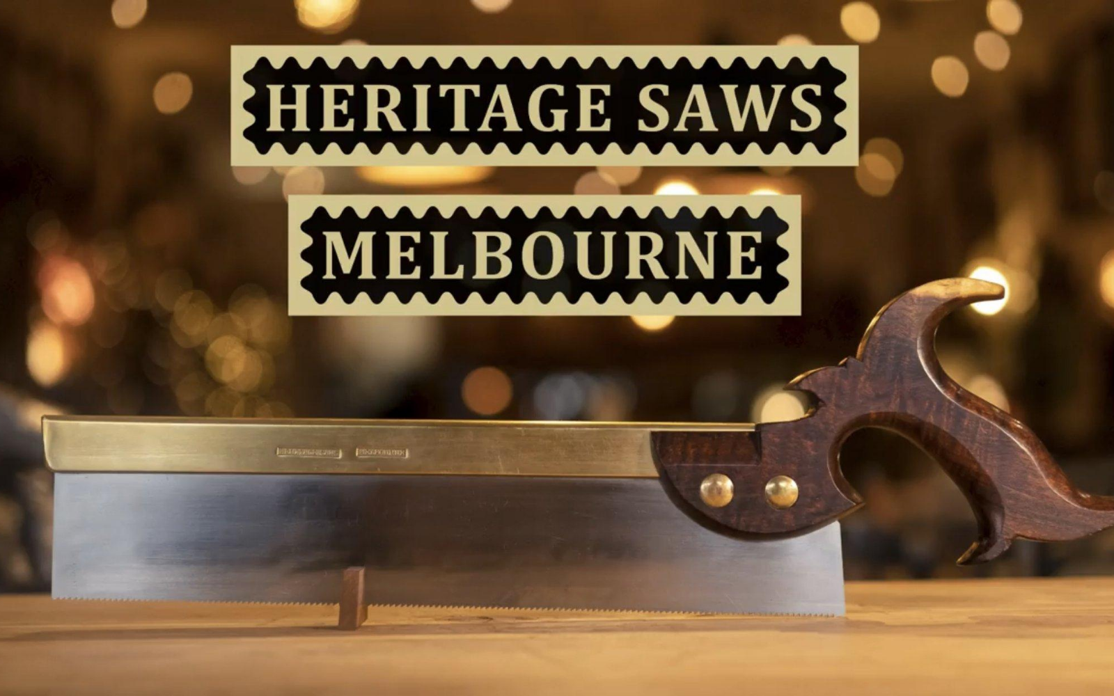 Load video: Heritage Saws Melbourne Australia saw making saw makers handtool tool maker saws backsaws