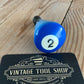 TR66 Repurposed round Blue No.2 POOL BALL HEX TIP DRIVER by Tony Ralph