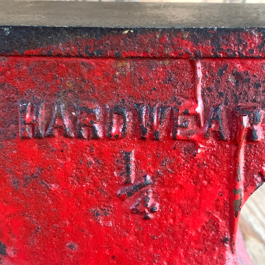 SOLD H195 Vintage 1/4 HUNDEDWEIGHT HARDWEAR USA 12.25kg ANVIL
