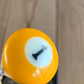 TR92 Repurposed small Yellow No.1 POOL BALL AWL by Tony Ralph