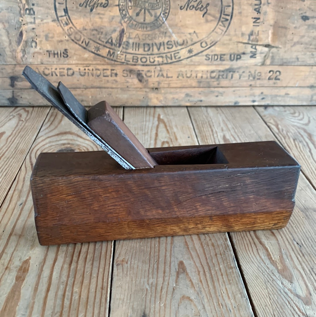 SOLD Y191 Antique FRENCH Handle Makers Wooden PLANE