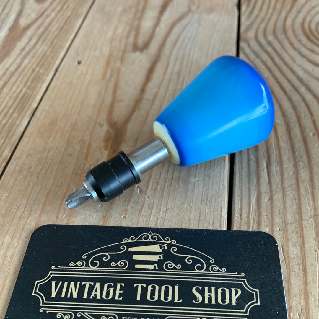 TR66 Repurposed round Blue No.2 POOL BALL HEX TIP DRIVER by Tony Ralph