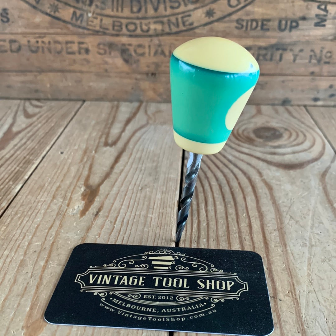 TR9 Repurposed Green & White POOL BALL AWL by Tony Ralph