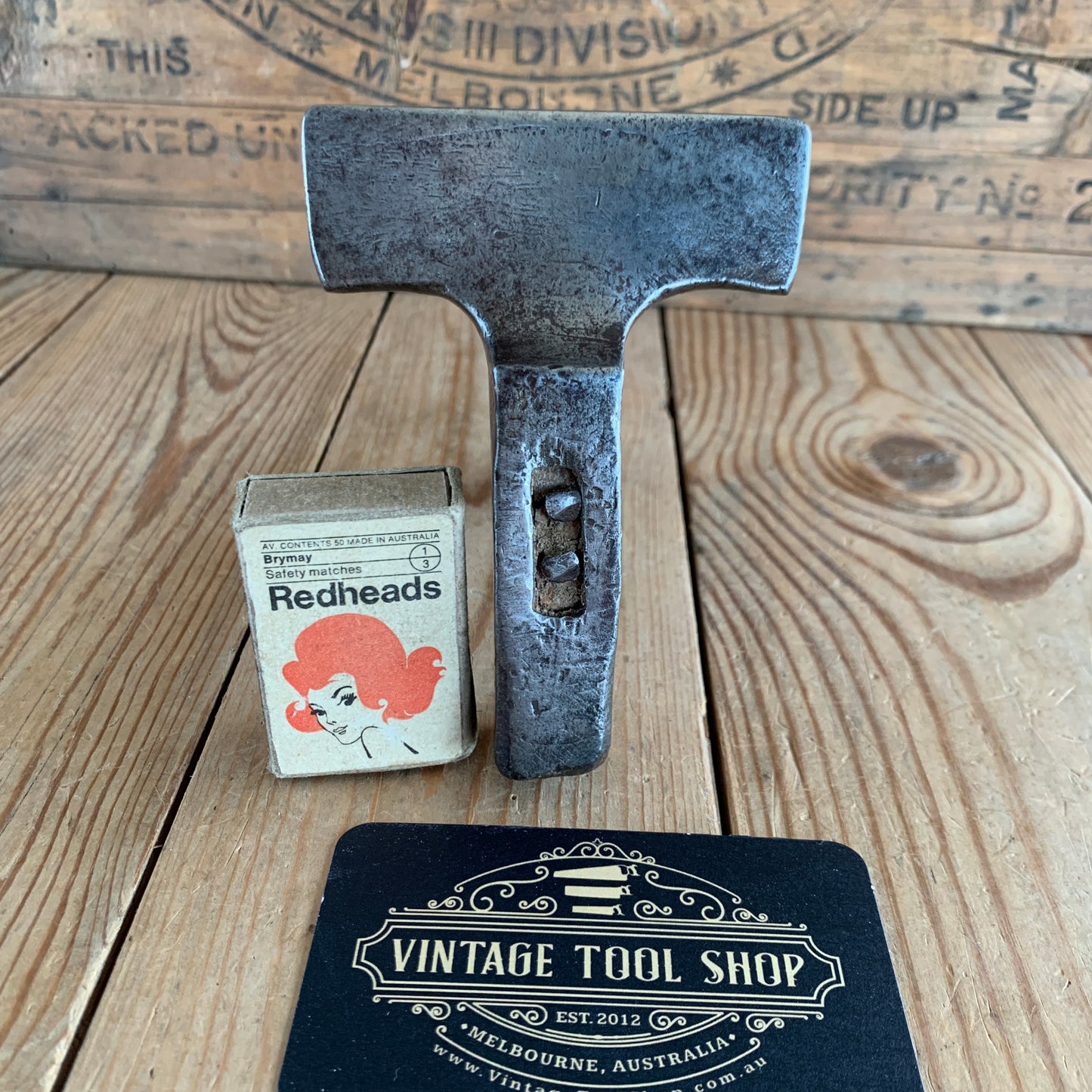 SOLD D1091 Antique VENEER HAMMER Ex Laurent Adamowicz Collection